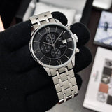 Tissot 1853 Black Dial with Silver Finish