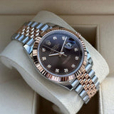 Rolex Datejust Rosegold Gold Diamond Metal Watch  comInline Delivery Info