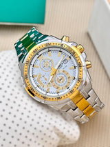 Casio Edifice EFR-539 | Silver-Gold White Dial Luxe Edition